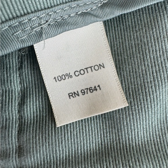 J. Jill Women's Jacket size Small Green Cargo Button Front Ribbed Textured Denim - Picture 10 of 10